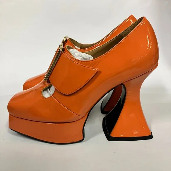 *BRAND NEW!* Fluevog 2020 Mega Munster ORIGINAL, Orange, Size 9 (best for 8.5)! - Picture 3 of 11